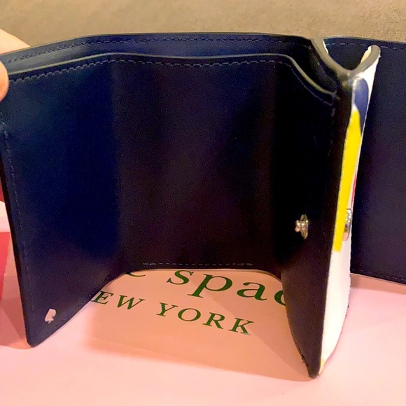 Kate spade micro tri fold wallet lemon zest - Picture 8 of 13